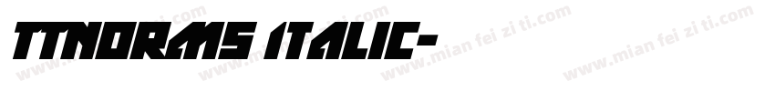 TTnorms Italic字体转换